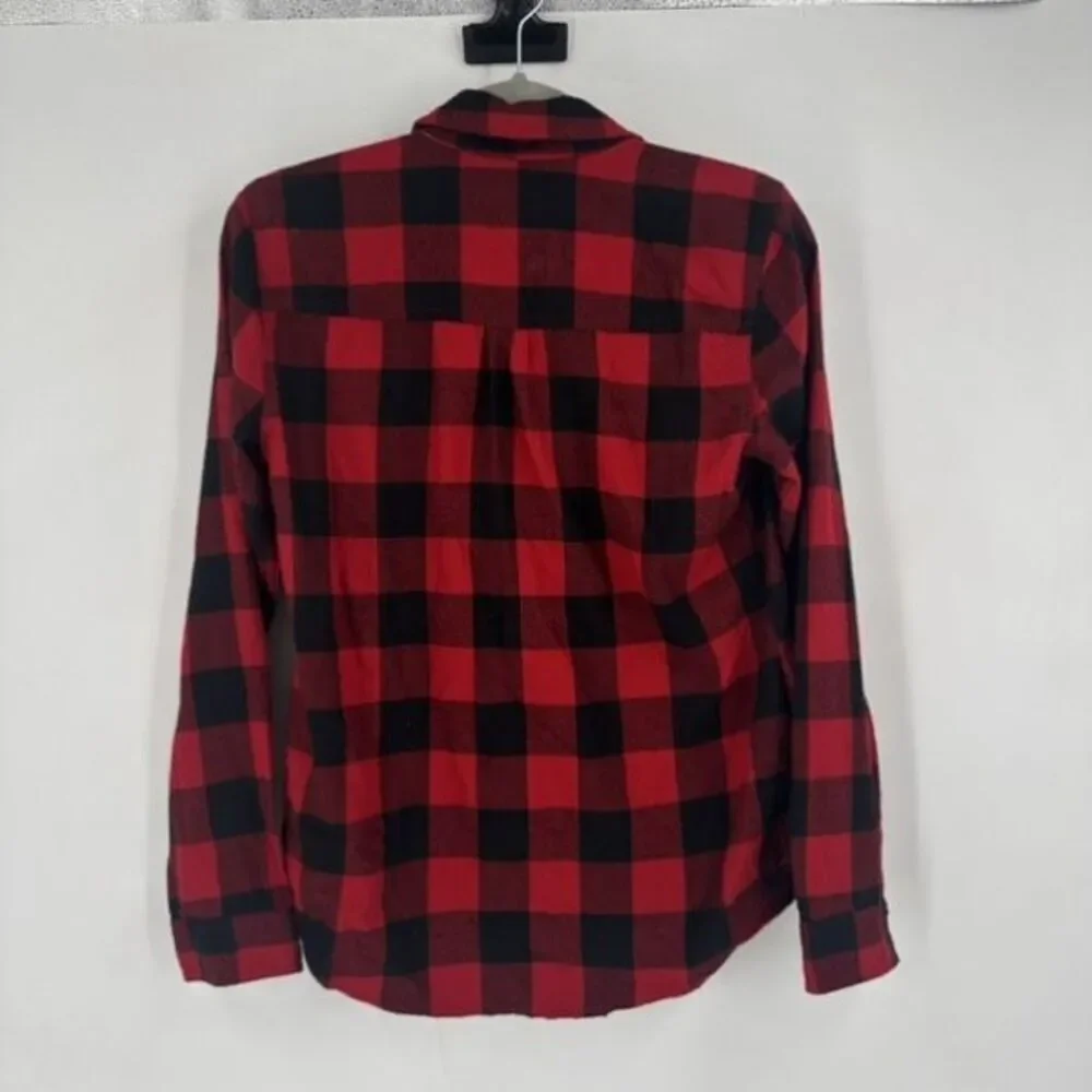 Abercrombie & Fitch Women’s Buffalo Plaid Button Down Soft A&F Collection Small - Picture 12 of 12